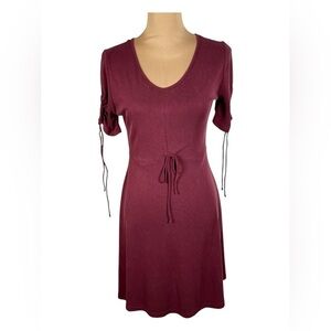 She + Sky Melrose Girl Burgundy Boutique Dress‎ NWT Small